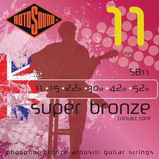 Rotosound SB11 Super Bronze set gitaarsnaren 011 - 052