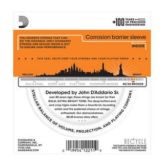 D'Addario EJ10 snarenset voor akoestische western gitaar