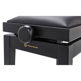 Konig & Meyer 13970 pianobank mat zwart met kunstlederen zitting