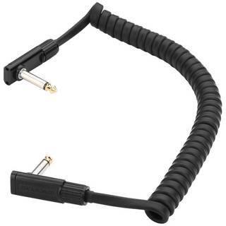 RockBoard Coiled Series Flat Patch Cable zwart 1.5 m