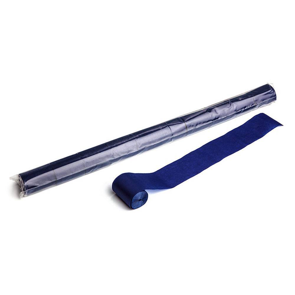 Magic FX papieren streamers 20mx5cm donkerblauw 10st