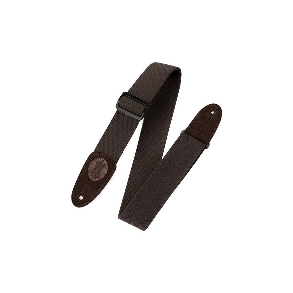 Levys Leathers MSSC8-BRN katoenen gitaarband, bruin