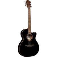 LAG Guitars Tramontane T118ASCE-BLK Black thinline elektrische-akoestische westerngitaar