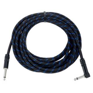 Cordial EI7.5PR-TWEED-BL Elements jack kabel 6.3 TS recht-haaks 7.5m tweed blauw