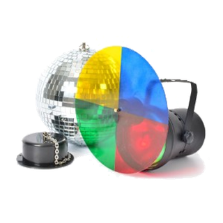 Discoset III met 20 cm spiegelbol