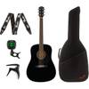 Fender CD-60S Black akoestische westerngitaar + gigbag + accessoires