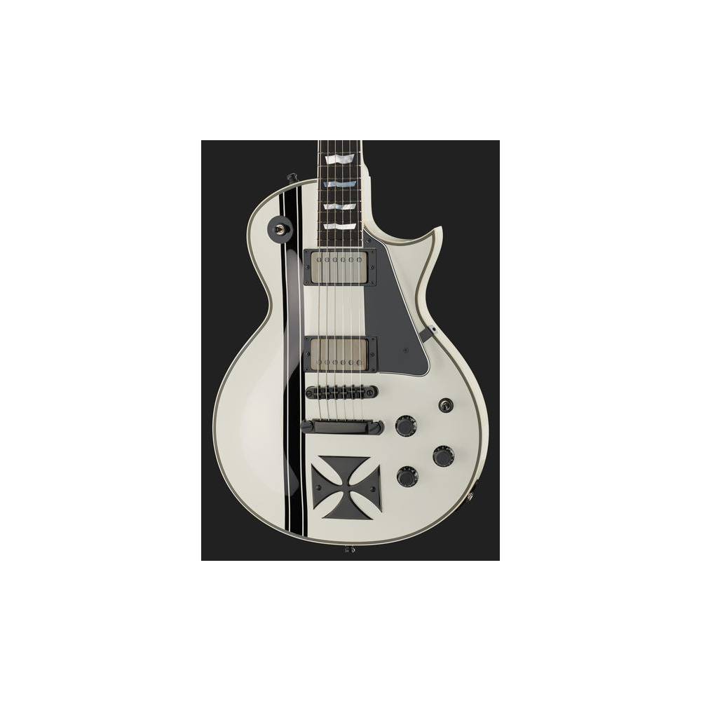 ESP Signature Series James Hetfield Iron Cross Snow White