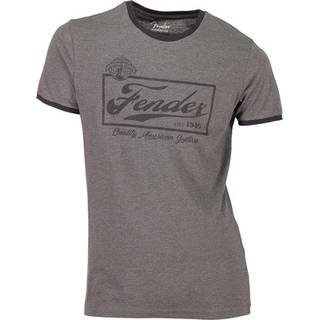 Fender Beer Label Men's Ringer Tee Gray/Black T-shirt XL