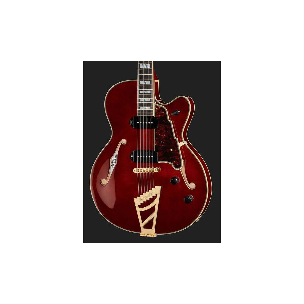 D'Angelico Excel 59 Viola semi-akoestische gitaar met koffer