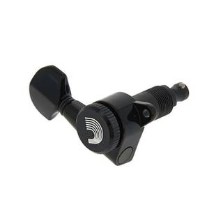 D'Addario PWAT-6R2 Auto-Trim Tuning Machines 6 In-Line set-up zwart