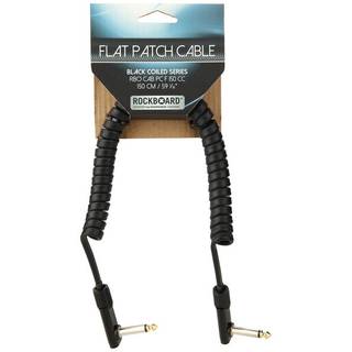RockBoard Coiled Series Flat Patch Cable zwart 1.5 m