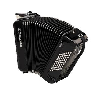 Hohner Bravo II 48 Zwart, Silent Key accordeon