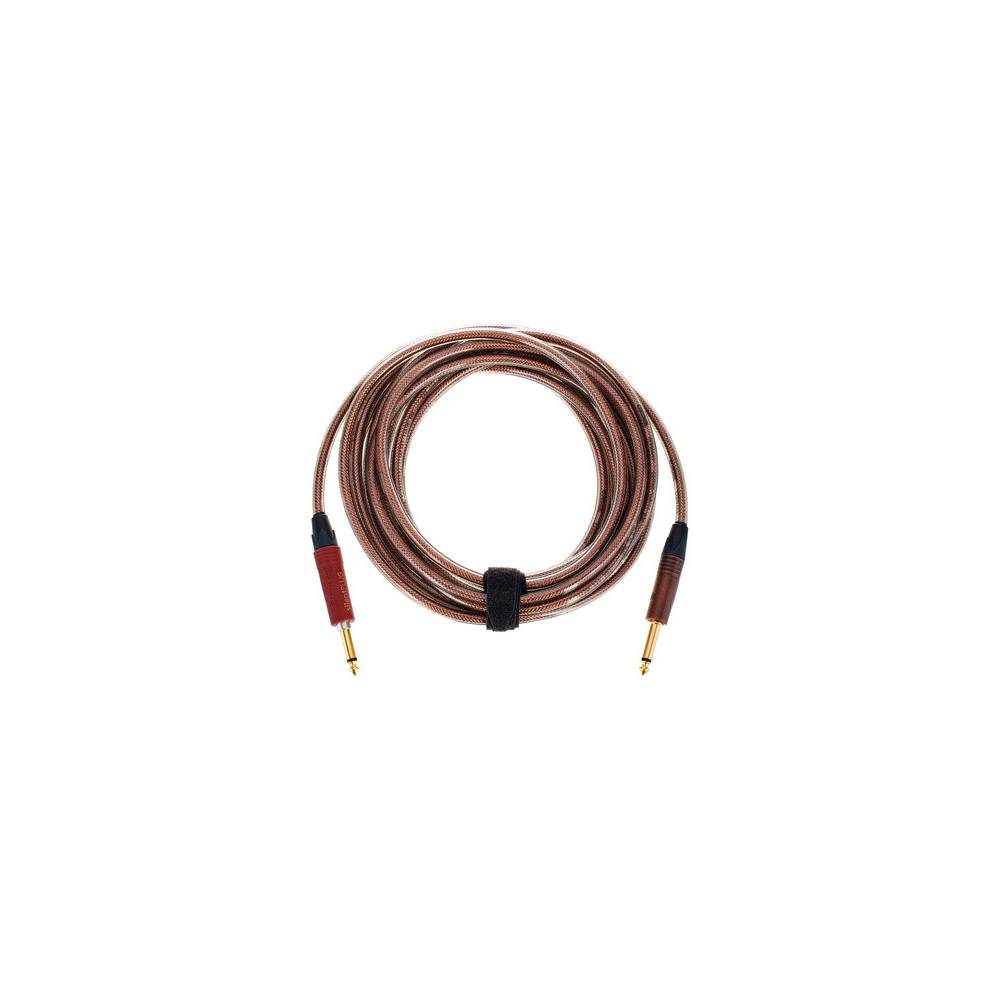 Cordial CSI6PP-METAL-SILENT ENCORE 6.3 TS jack recht silent - 6.3 TS jack recht kabel 6m