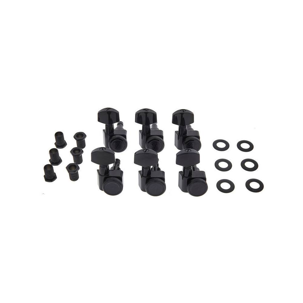 Fender locking stemmechanieken zwart (set van 6)