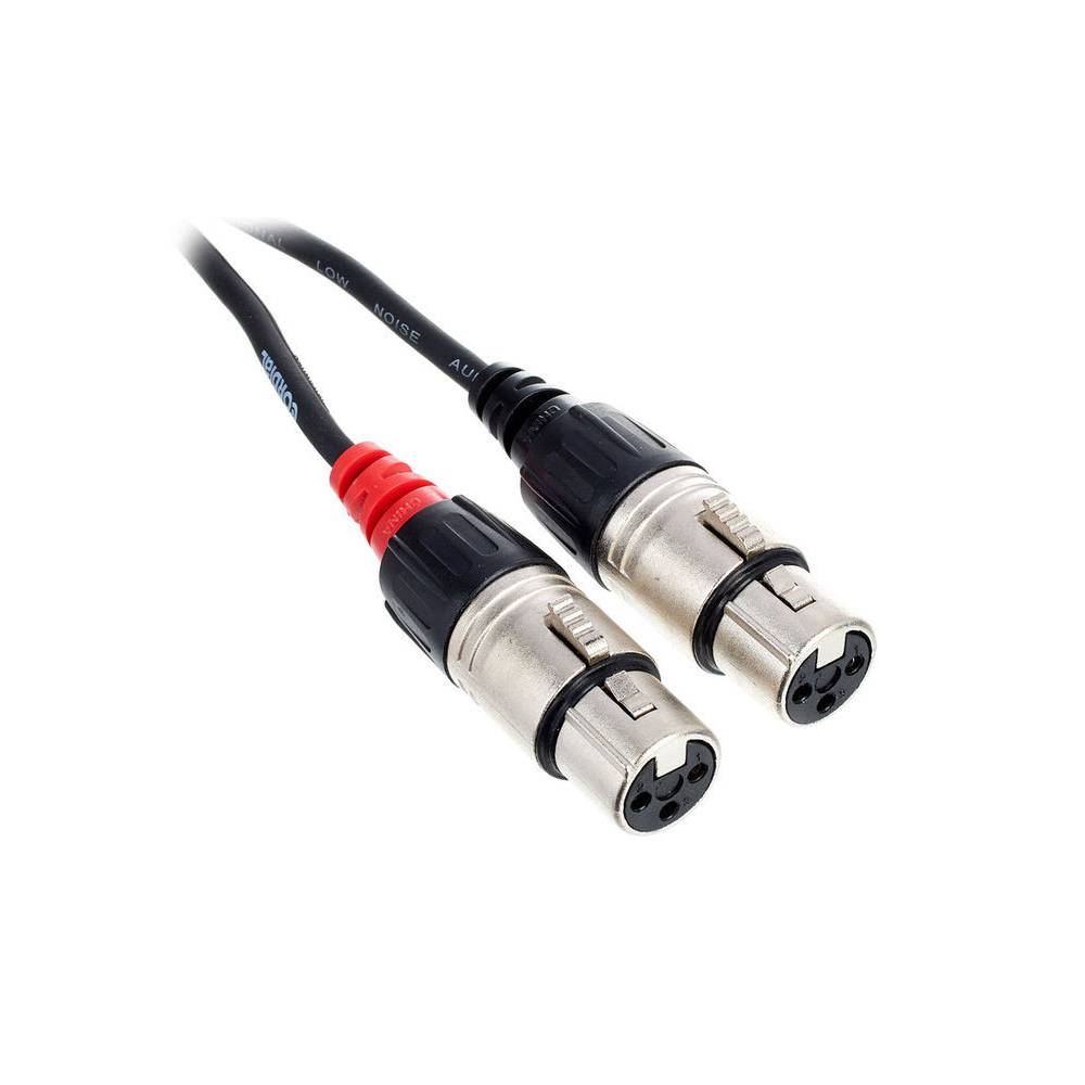 Cordial CFU1.5FC Intro verloopkabel 2x XLR female - 2x RCA male 1.5m