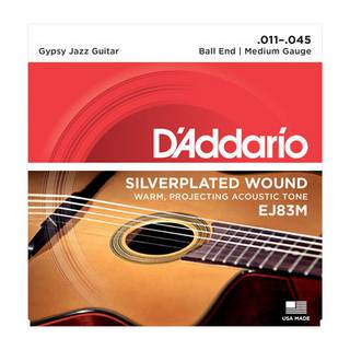 D'Addario EJ83M snarenset voor gypsy gitaar