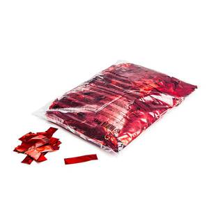 Magic FX SF metallic confetti 55x17mm bulkbag 1kg rood
