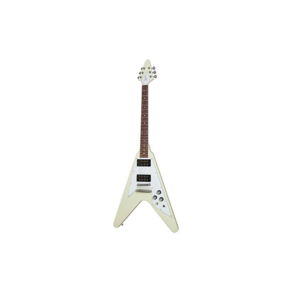 Gibson Original Designer 70s Flying V Classic White elektrische gitaar met koffer