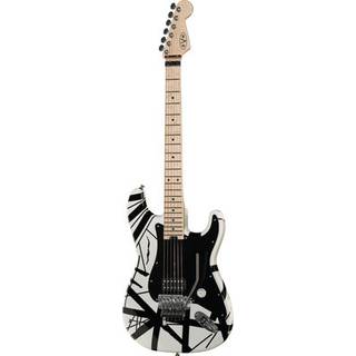 EVH Striped Serie elektrische gitaar wit-zwart
