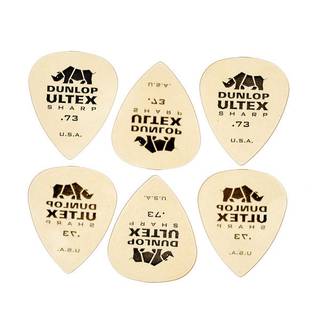 Dunlop 433P073 Ultex Sharp Pick 0.73 mm plectrumset (6 stuks)