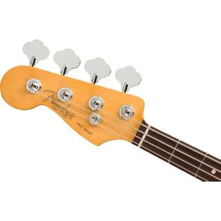 Fender American Professional II Jazz Bass LH Dark Night RW linkshandige elektrische basgitaar met koffer