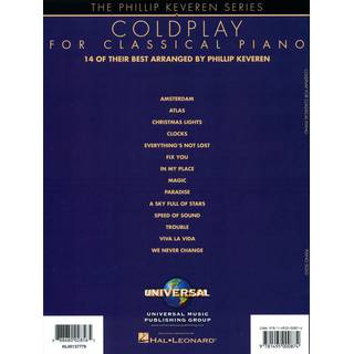 Hal Leonard - Coldplay for Classical Piano