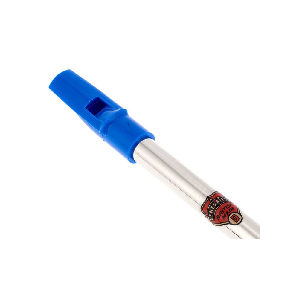 Generation Flageolet 6583 tin whistle D nikkel blauw mondstuk