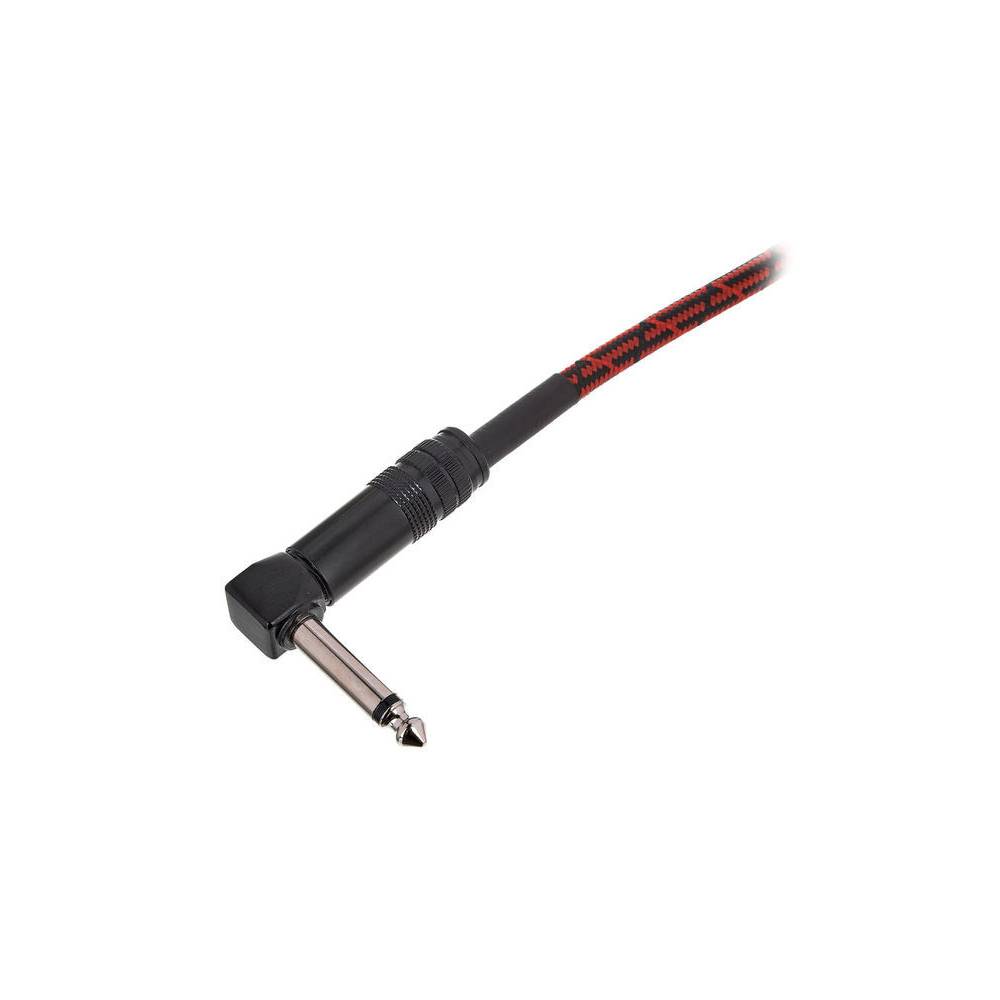 Cordial EI5PR-TWEED-RD Elements jack kabel 6.3 TS haaks - recht 5m tweed rood