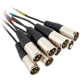 Cordial CML8-0MV3C Intro multikabel 8x XLR male - 8x 6.3mm TRS jack 3m