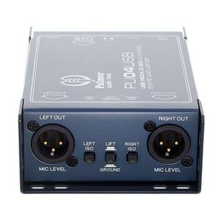 Palmer LI 04 USB 2-kanaals USB DI Box en Line Isolator