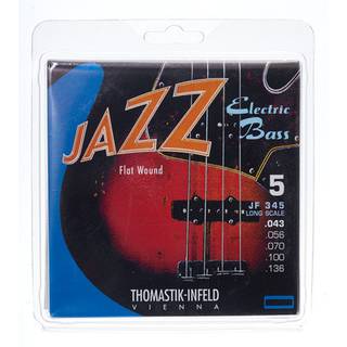 Thomastik-Infeld JF345 Jazz Flat Wound Long Scale 5-snarig