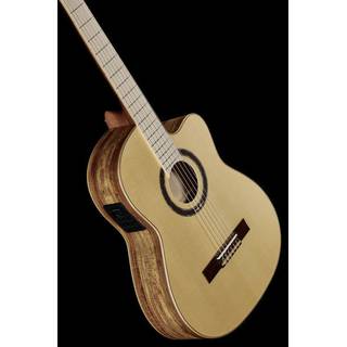 Ortega TZSM-3 Signature Series Guitar Natural elektrisch-akoestische klassieke gitaar met gigbag