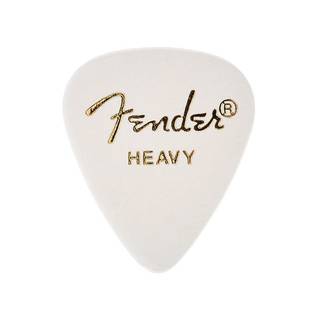 Fender 351 Classic Premium Celluloid Picks Heavy White 12 Pack