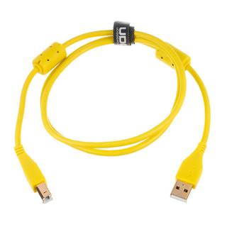 UDG U95001YL audio kabel USB 2.0 A-B recht geel 1m