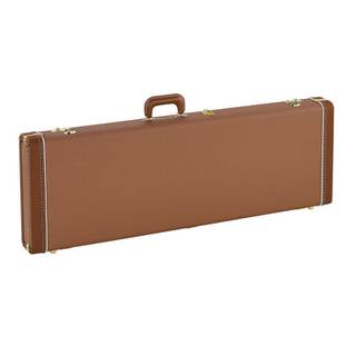 Fender G&G Deluxe Strat/Tele Hardshell Case Brown & Gold Plush koffer voor Stratocaster en Telecaster