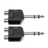 Stagg AC-2CFPMSH Verloop 2x RCA(f) - Jack(m)