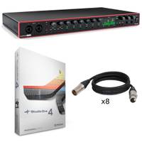 Focusrite Scarlett 18i20 3rd Gen + Studio One 4 Professional + XLR-kabels