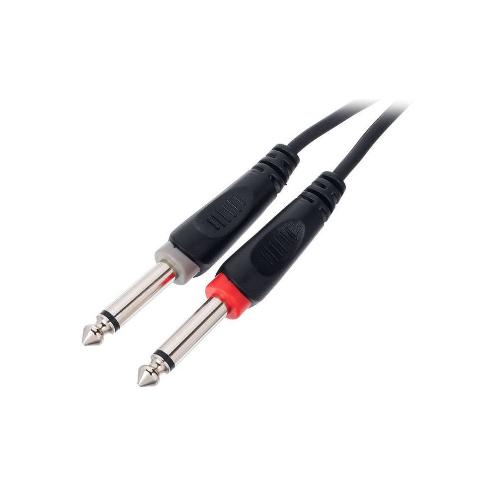 Cordial EY5WRPP Elements haakse 3.5mm TRS jack - 2x 6.3mm TS jack 5m